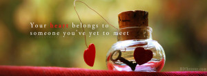 Heart quotes Facebook Cover