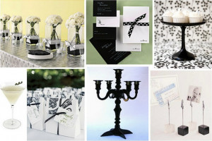 Black and White Birthday Party Decorations