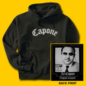 Al Capone Gangster Hooded Sweatshirt