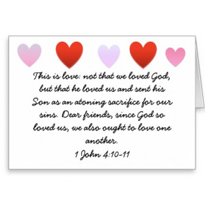 True Love as seen in Jesus. Bible verse card.