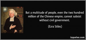 But a multitude of people, even the two hundred million of the Chinese ...