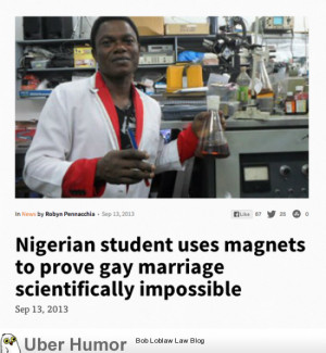 Scientific Proof Gay Marriage Is Impossible!