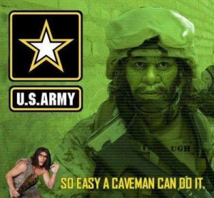 Funny Army Caveman Tag Code: