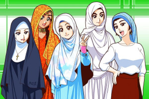 headscarf princesses by Nayzak