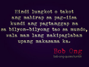 ... sa pag iisa kundi ang pagtanggap na sa bilyon bilyong tao sa mundo