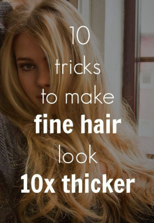 10 Tricks to Make Fine Hair Look Thicker