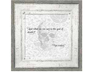 Not Today- 10x10 Digital Print- Syrio Forel, Arya Stark Quote- A Song ...