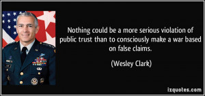 Nothing could be a more serious violation of public trust than to ...