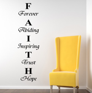 Faith Forever...Wall Decal Quotes
