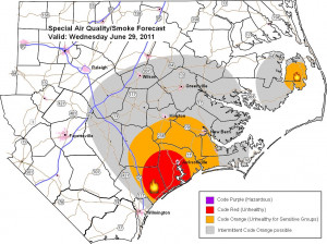 Raleigh Smoke From Wildfires Could Continue Causing Unhealthy Air