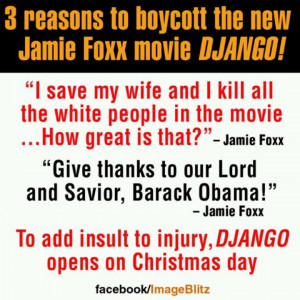 but still relevant... Direct quotes from Jamie Foxx. Is one a RACIST ...