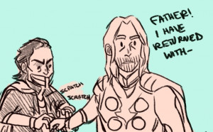 art The Avengers Thor Marvel loki avengers its late and i dont know ...