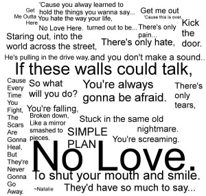 No Love, Simple Plan by NeonNatstache
