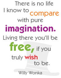 imagination there is no life i know to compare with pure imagination ...