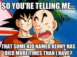 kenny die more times the krillin