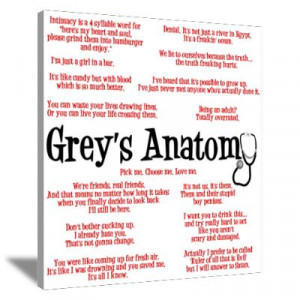 CafePress > Wall Art > Canvas Art > Grey's Anatomy Quotes Canvas Art