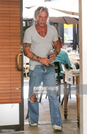 Mickey Rourke is seen in Beverly Hills on September 20 2014 in Los