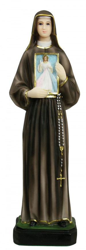 St. Faustina Statue 20 Inch - Full Color