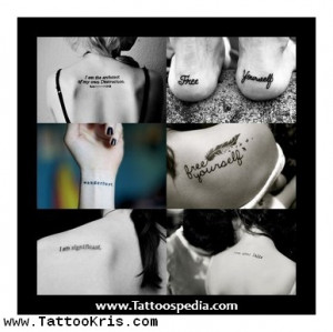 Word Tattoos Quotes 1