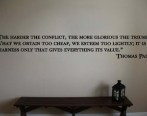 Thomas Paine Inspirational Classroo m Educational Quote Vinyl Wall ...