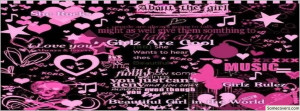 Girly Punk Love Hearts Facebook Timeline Cover