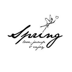 hello spring inspiration spring quotes jumping happy spring 004z ...
