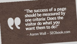 Great SEO Quote from Aaron Wall