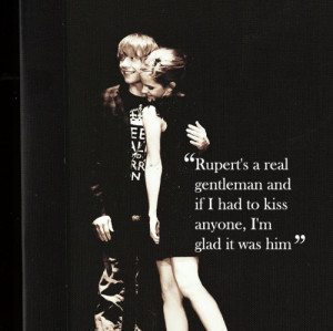 emma watson, harry potter, love, quote, rupert grint