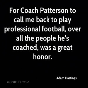Adam Hastings Quotes