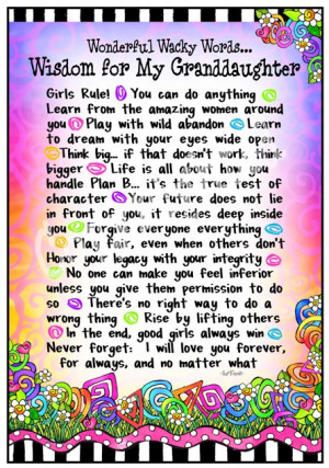 For my precious and beautiful granddaughters ~ Berkli & Myla...and ...