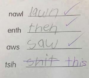 First Grade Spelling Words