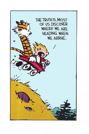 Calvin and Hobbes - right as usual. #inspirational #adventure