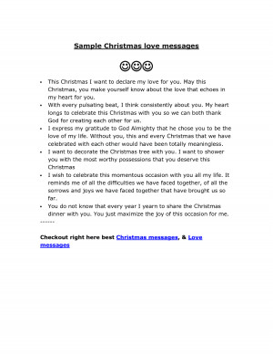 Sample Christmas Message For Agood Friend