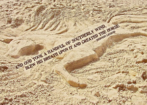 Captured In The Sand Quote Photograph