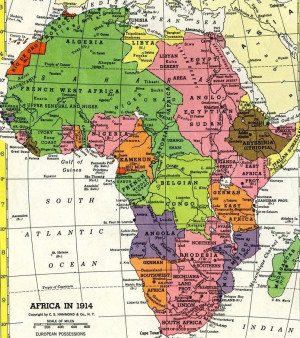 1914 European Imperialism in Africa Map