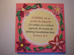 Quilling frames, quotes and Bible verses