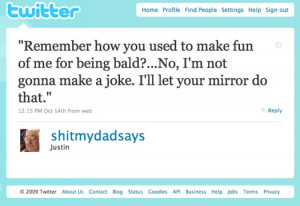 Justin Halpern posts quotes from his dad on Twitter -- @shitmydadsays ...