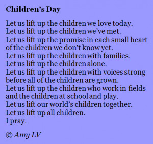 Celebrating Children's Day with Poem #235