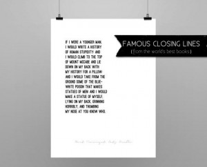 CAT'S CRADLE Kurt Vonnegut // quote poster // Select a Size // black ...