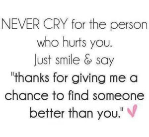 never cry # quotes