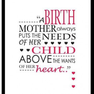 Adoption Birth Mother Quotes