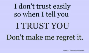 Quotes about Trust