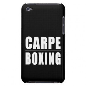 Funny Boxers Quotes Jokes : Carpe Boxing Barely There iPod Case