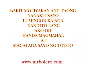 Sad Tagalog Quotes Magmahal And Patama