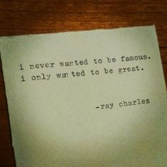 Very big difference! Ray Charles #quote #blues More