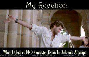my reaction when I cleared end semester in only one attempt