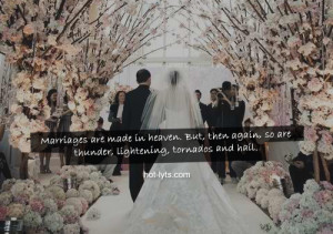 Marriages are made in heaven