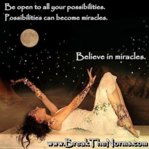 Miracles happen every day....
