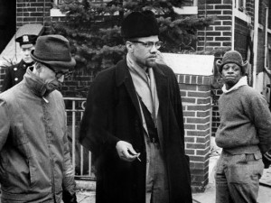 Undated picture of Malcolm X (C), the leader of the Organization for ...