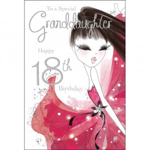 ... > Cards by Range > I Love Bibi > BB55 - Granddaughter 18th Birthday
